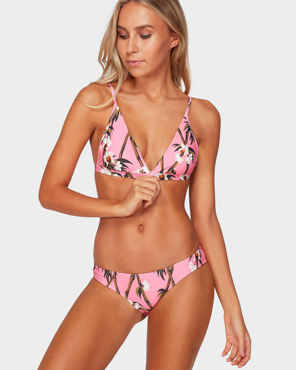 Billabong Tiki Floral Bikini Top for Womens