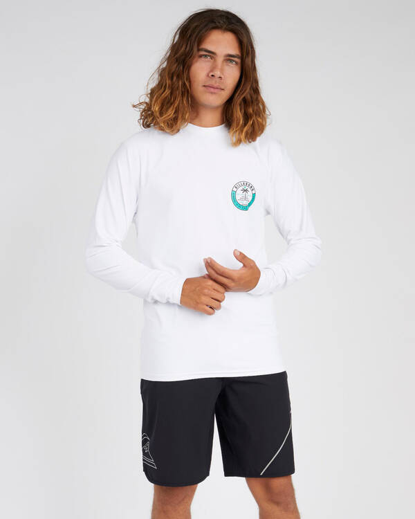 Billabong Sea Shore Long Sleeve Rash Vest for Mens
