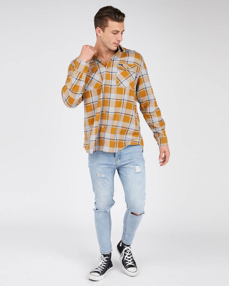 Brixton Bowery Lightweight Flannel Long Sleeve Shirt for Mens
