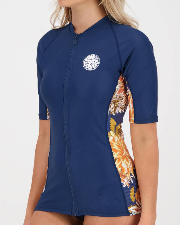 Rip Curl Sunsetter Short Sleeve Rash Vest for Womens