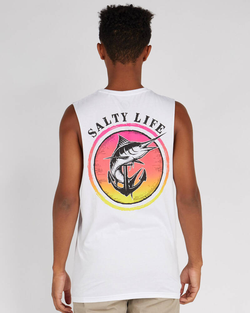 Salty Life Abstract Muscle Tank for Mens