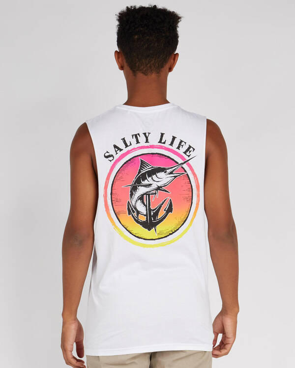 Salty Life Abstract Muscle Tank for Mens