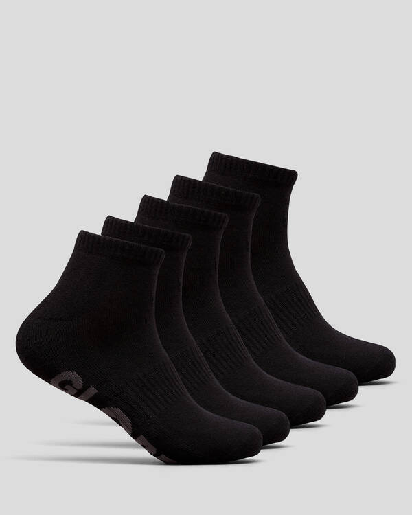 Globe Large Stealth Ankle Socks 5 Pack for Mens