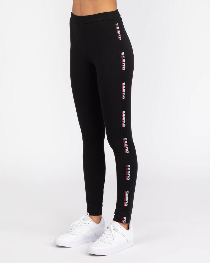GUESS Jeans Tape Logo Leggings for Womens
