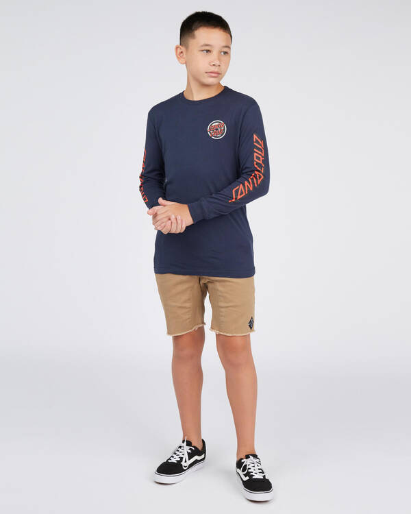 Santa Cruz Boys Roskopp Target Dot Long Sleeve T-Shirt for Mens