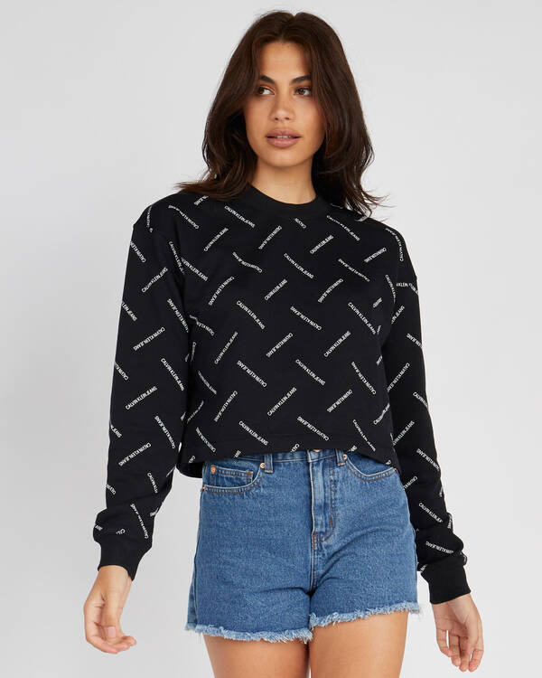 Calvin Klein Jeans Diagonal Sweatshirt for Womens