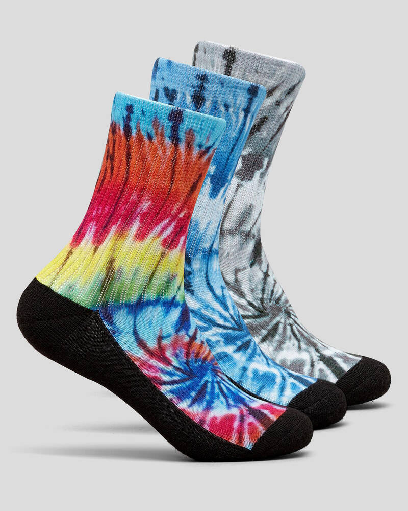 Lucid Boys' Kombi Crew Socks 3 Pack for Mens