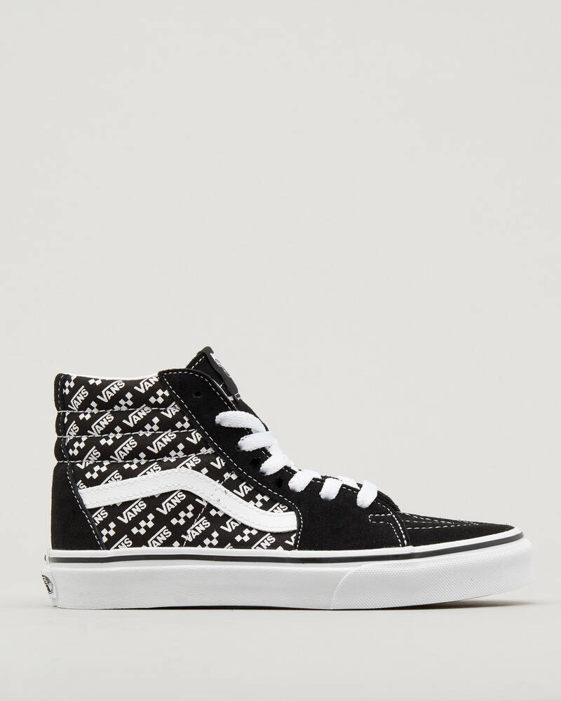 Vans Toddlers' Sk8-Hi Logo Zip Logo Repeat Shoes for Mens