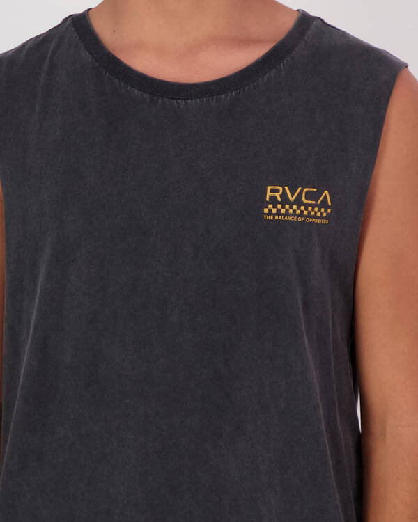 RVCA Check Mate Muscle Tank for Mens