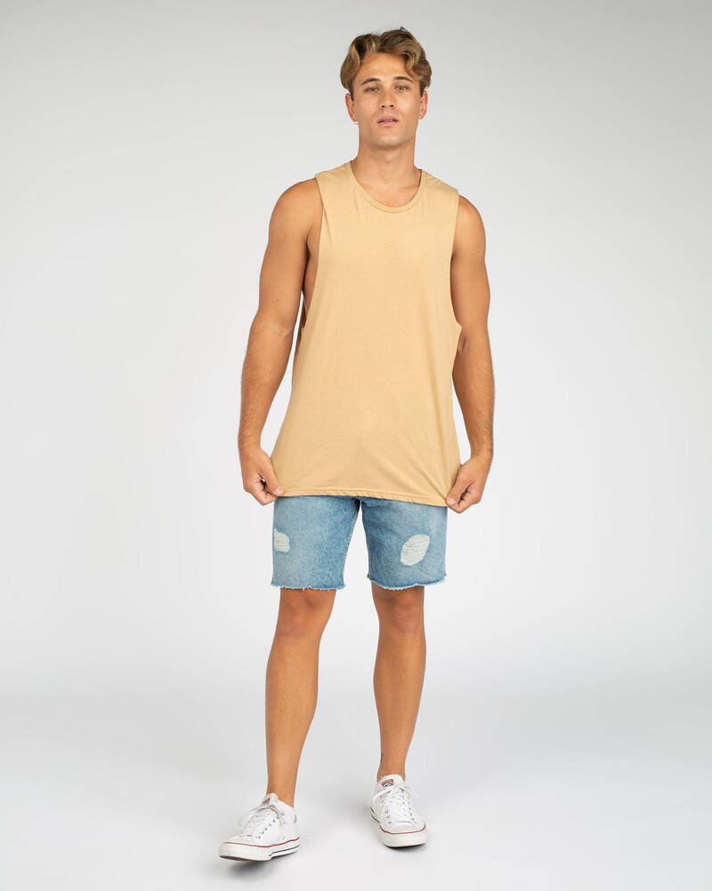 Quiksilver High Water Rip Denim Walk Shorts for Mens