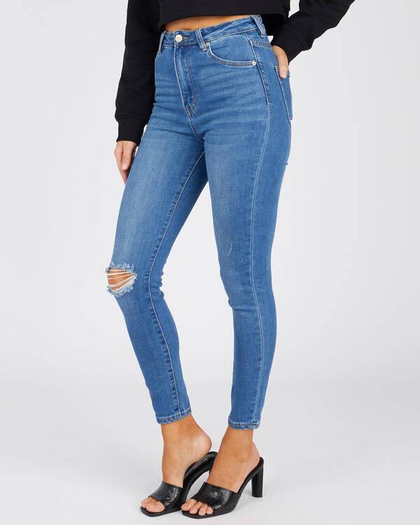 Ziggy Denim Skyscraper Super High Rise Skinny Jeans for Womens