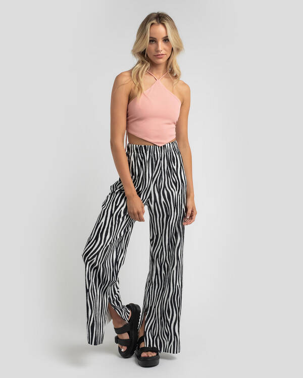 Red Berry Paris Pants for Womens