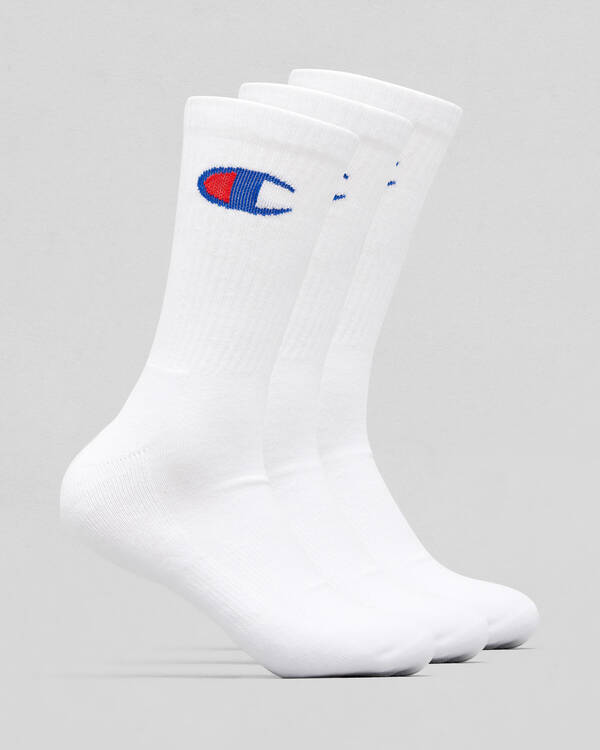 Champion C Logo Crew 3Pk for Mens