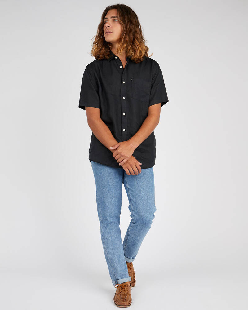 Academy Brand Hampton Linen Short Sleeve Shirt for Mens
