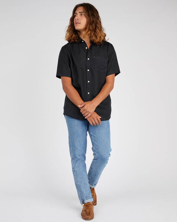 Academy Brand Hampton Linen Short Sleeve Shirt for Mens