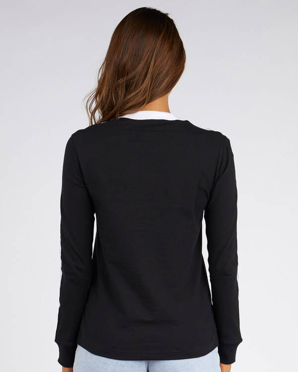 Adidas 3 Stripe Long Sleeve T-Shirt for Womens