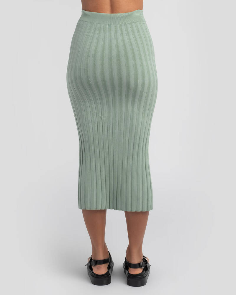 Ava And Ever Halsey Knit Midi Skirt for Womens
