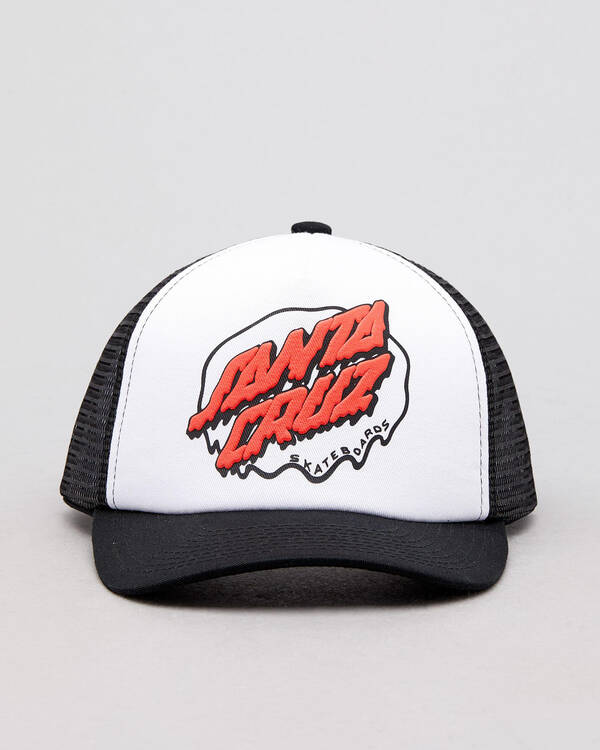 Santa Cruz Boys' Melting Dot Trucker Cap for Mens