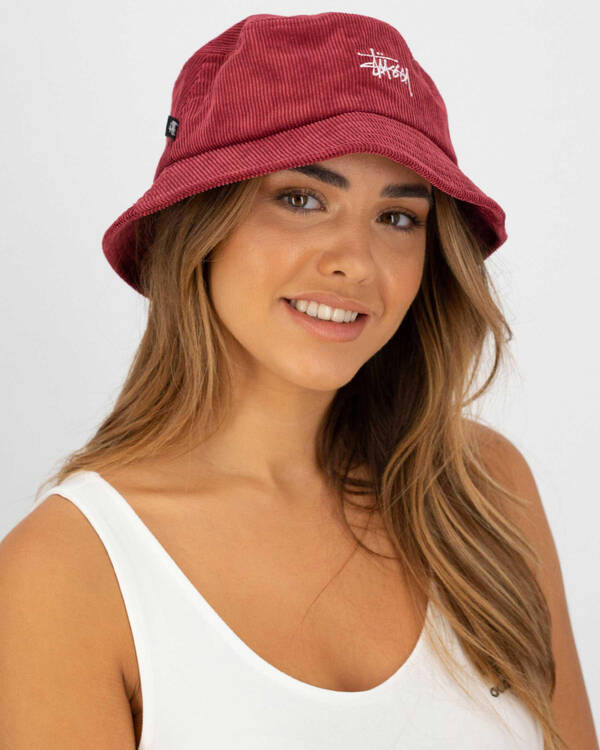 Stussy Graffiti Cord Bucket Hat for Womens