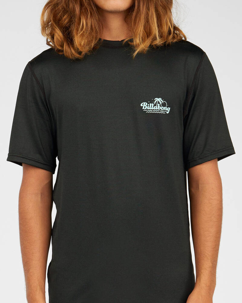 Billabong Beach Logo Rash Vest for Mens