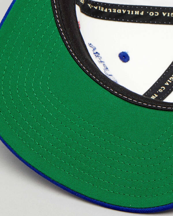 Mitchell & Ness 76ers Script Throwback Snapback for Mens