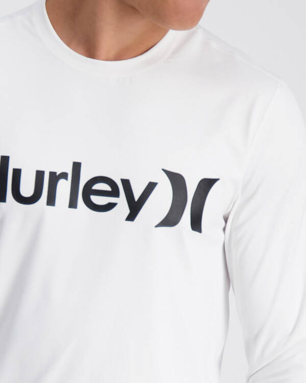 Hurley One & Only Long Sleeve Rash Vest for Mens