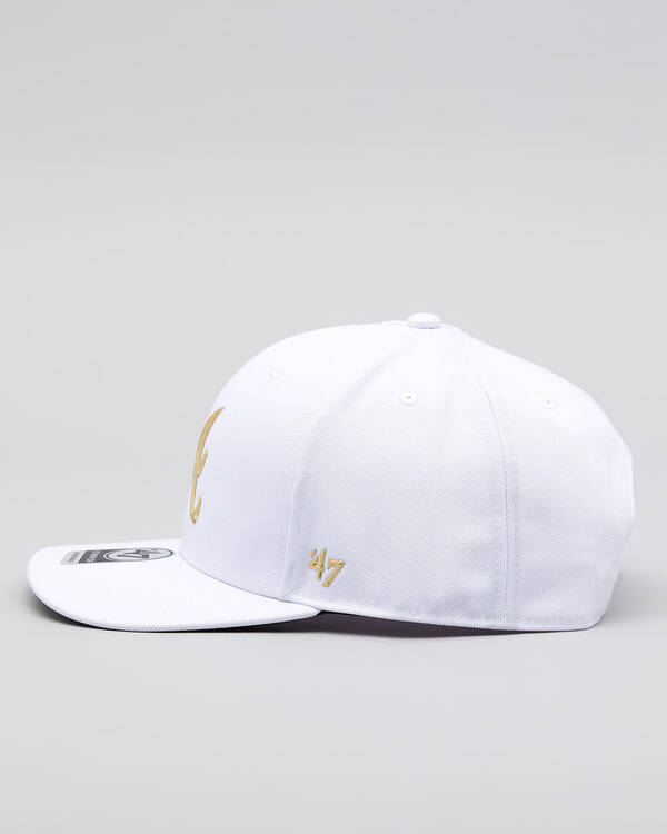 Forty Seven Atlanta Braves Caster Chrome Snapback Cap for Mens