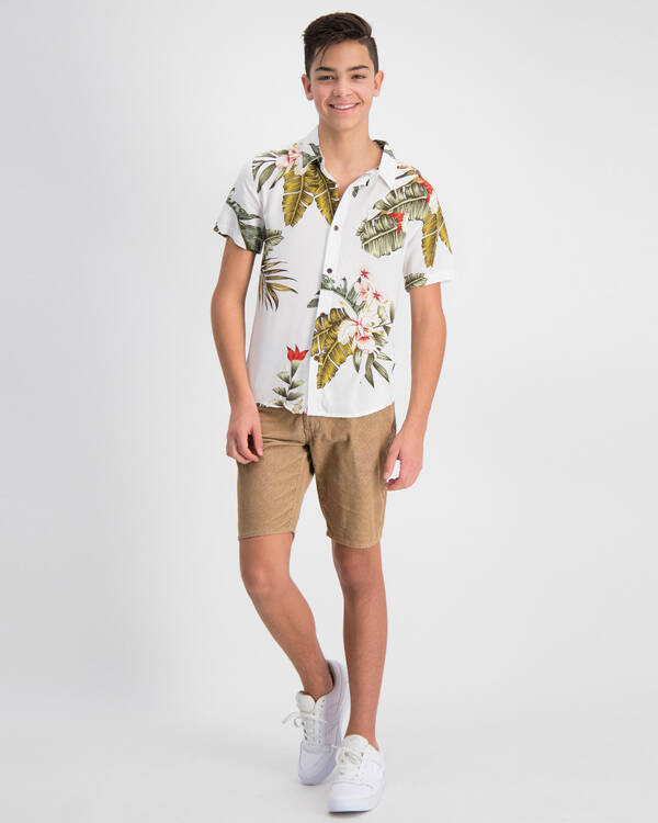 Skylark Boys Shadows Short Sleeve Shirt for Mens
