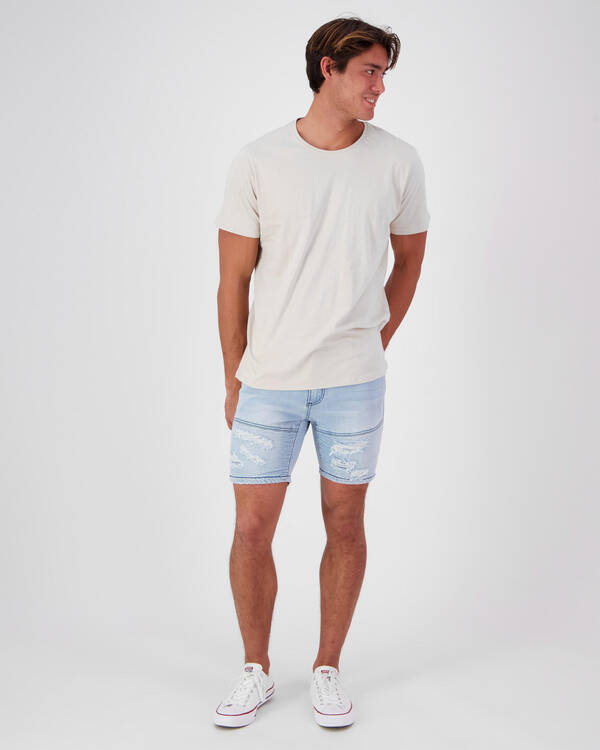 Nena & Pasadena Combination Denim Short for Mens