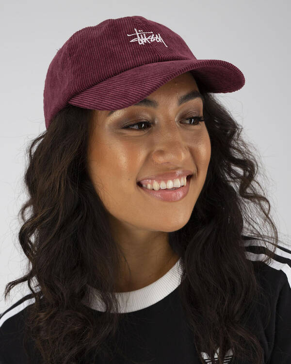 Stussy Graffiti Cord Low Pro Cap for Womens