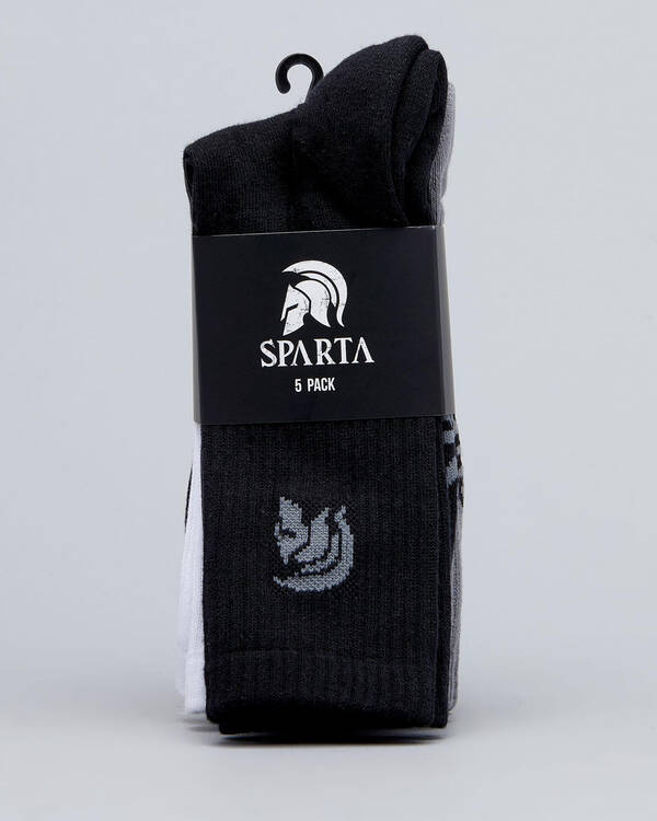 Sparta Track Crew 5pk Socks for Mens