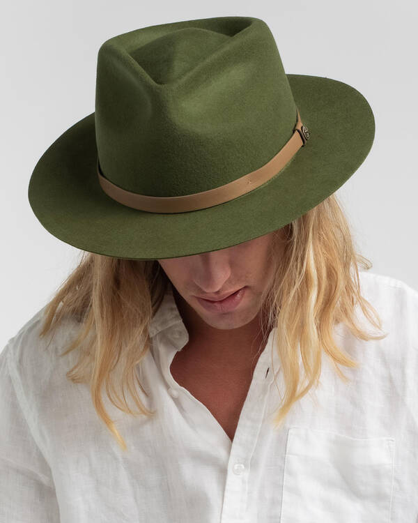 Billy Bones Club Greened Out Fedora Hat for Mens