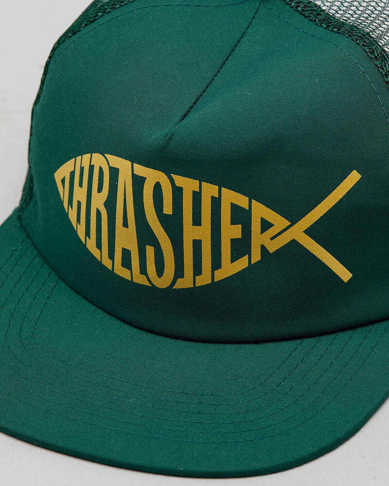 Thrasher Fish Mesh Snapback Cap for Mens