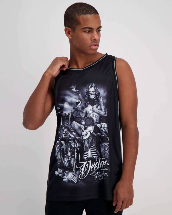 Dexter Holdup Mesh Singlet for Mens
