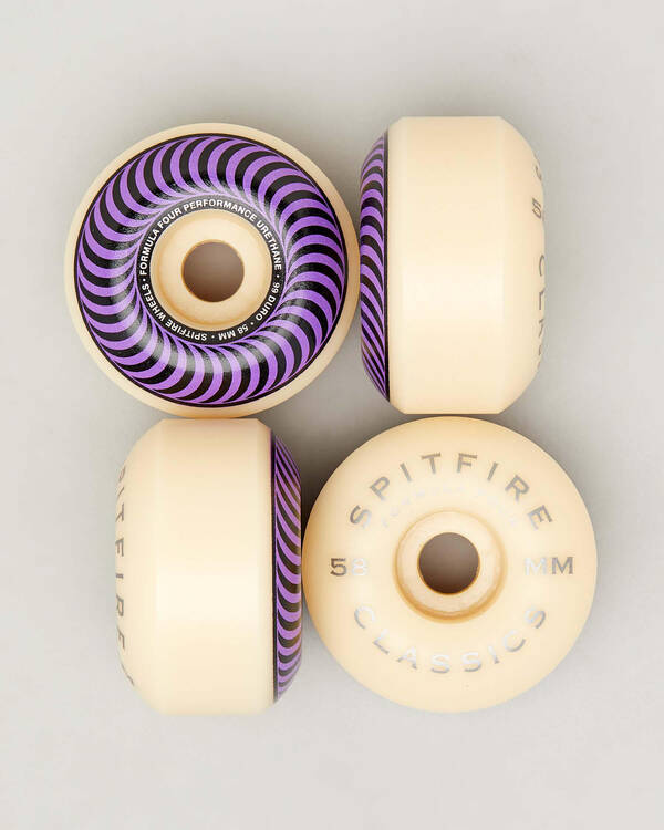 Spitfire F4 99D Classic Swirl 58mm Skateboard Wheels for Unisex