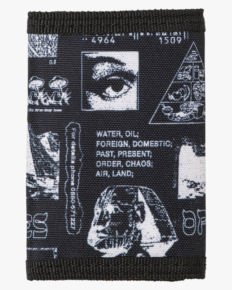 RVCA Print Trifold Wallet for Mens