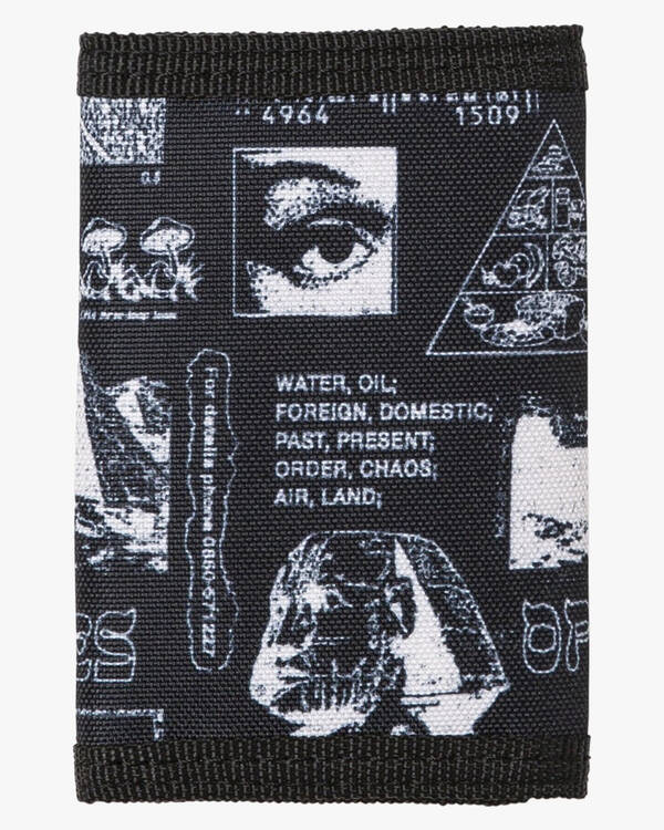 RVCA Print Trifold Wallet for Mens