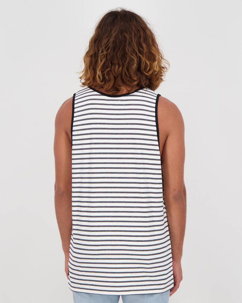 Rusty Jungle Stripe Tank for Mens