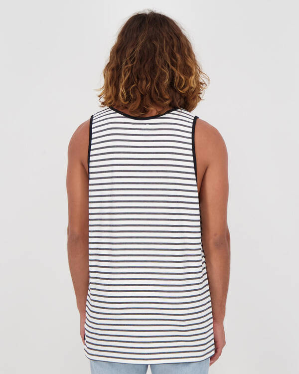 Rusty Jungle Stripe Tank for Mens