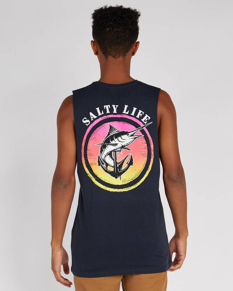 Salty Life Abstract Muscle Tank for Mens