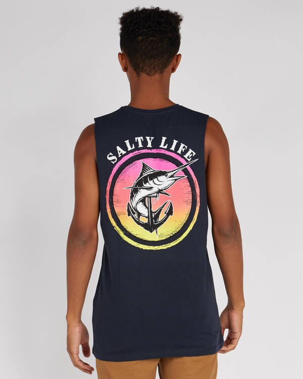 Salty Life Abstract Muscle Tank for Mens