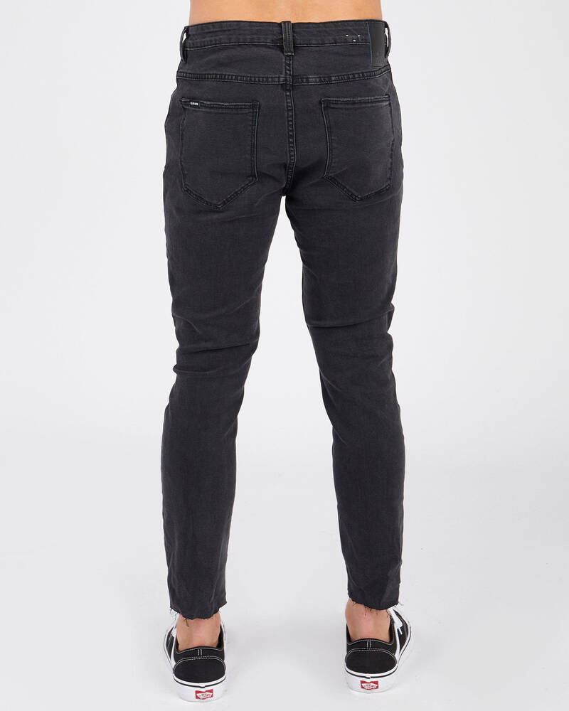 Black Palms The Skinny Crop Jeans for Mens