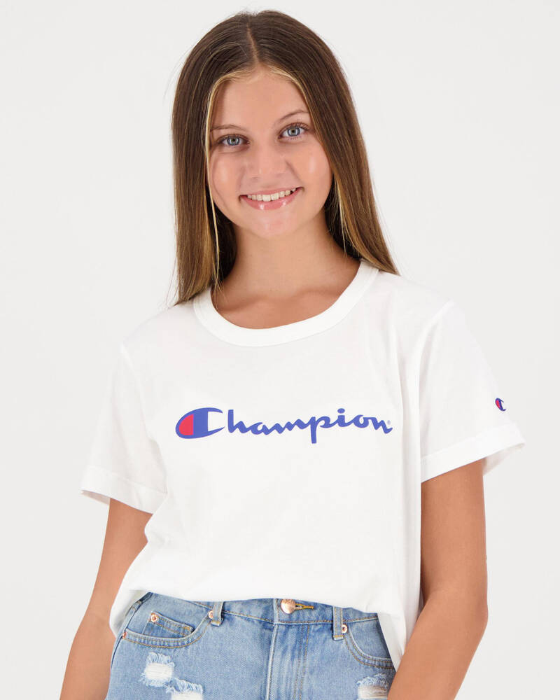 Champion Girls' Logo T-Shirt for Womens