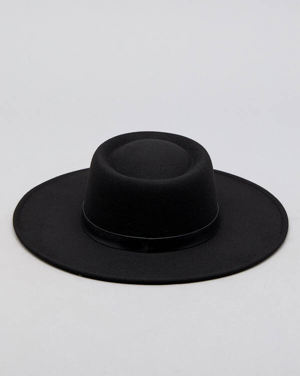 Mooloola Nina Felt Boater Hat for Womens