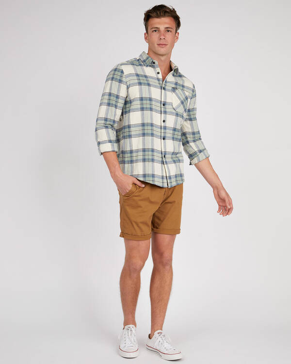 Volcom Caden Plaid Long Sleeve Shirt for Mens