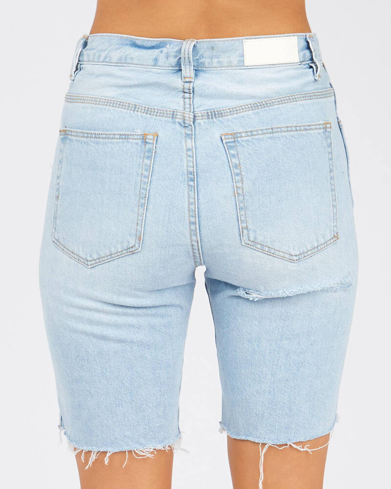 Ziggy Denim Sky Hi Rigid Shorts for Womens