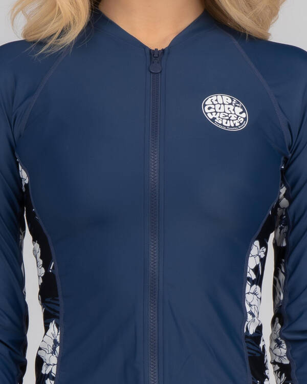 Rip Curl Hacienda Long Sleeve Rash Vest for Womens