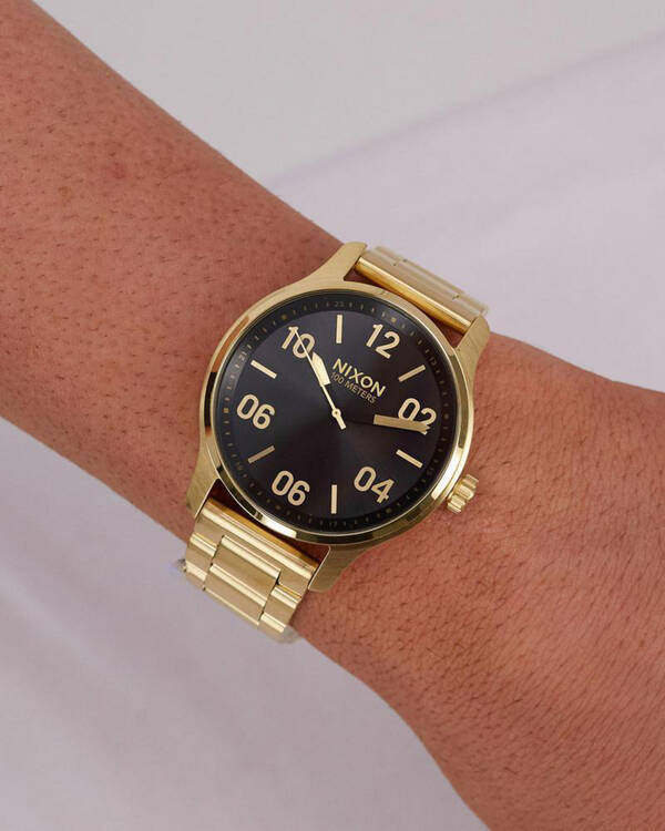 Nixon Patrol Watch Gold/black for Mens