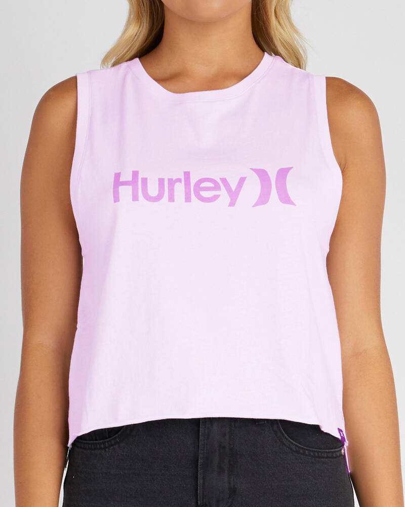 Hurley One And Only Crop Biker Singlet for Womens