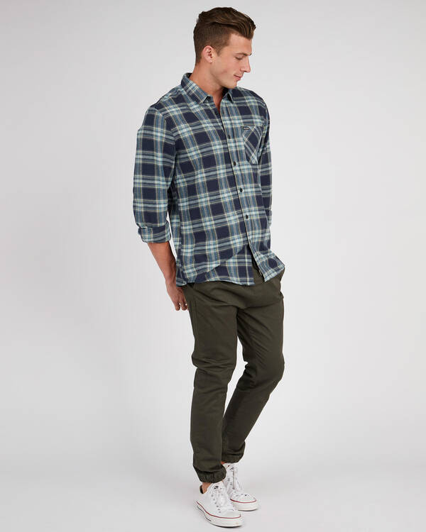 Volcom Caden Plaid Long Sleeve Shirt for Mens